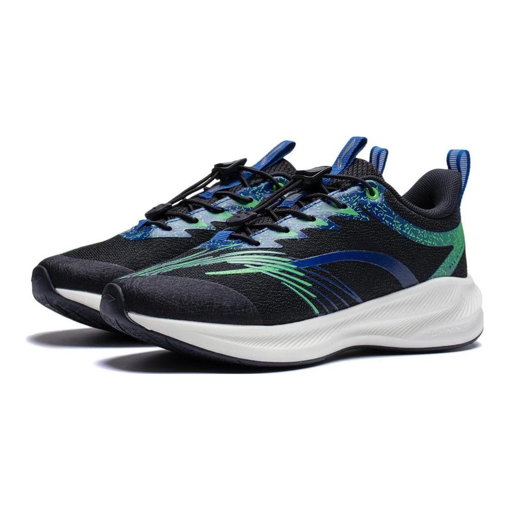 Li Ning Youth Battle Falcon Comfortable Versatile Durable Breathable Low-Top Running Shoes Kids Running Shoes Black YKFT004-7