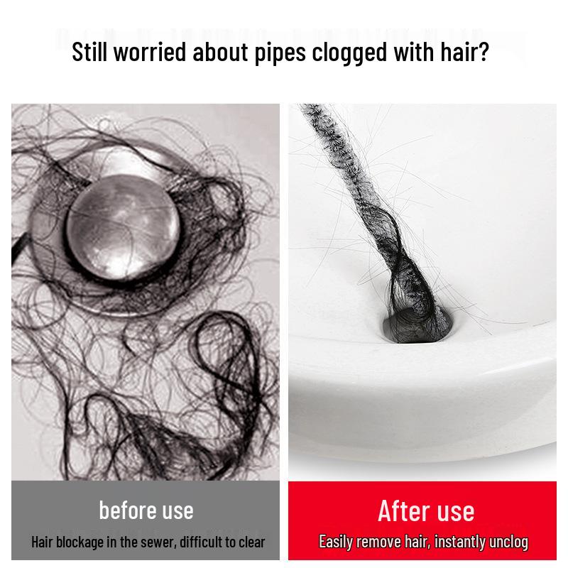 Clog Remover Hair Cleaning Brush for Drains and Pipes