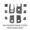 Per Tesla Model 3 Y Maniglia Tirante Porta Finestrino Pulsante Interruttore Alzacristalli Cornice Copertura Adesivo Pannello Modello 3 Highland 2024 Accessori