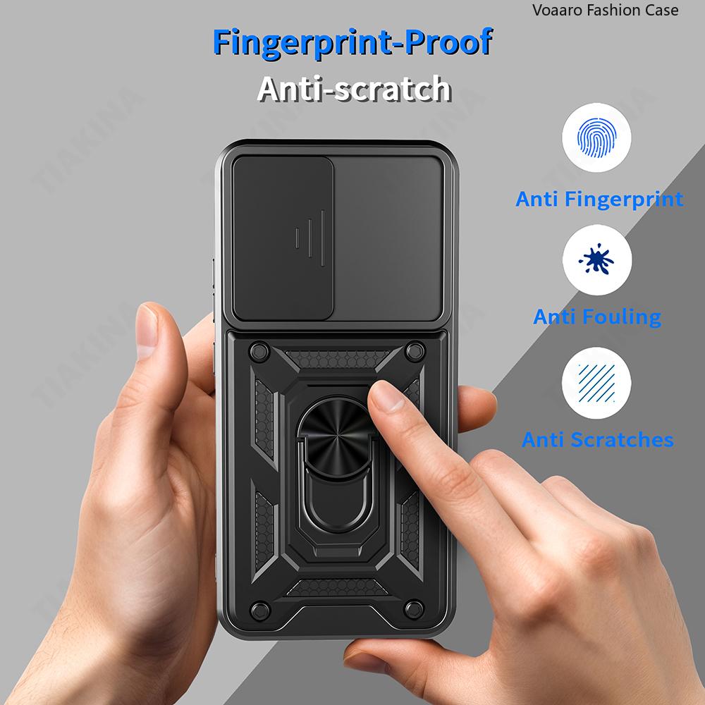 Slide Lens Armor Funda for OPPO Reno14 F 5G Case for OPPO Reno14 Pro Reno 14 F 5G Case Magnetic Ring Stand Holder Cover Capa