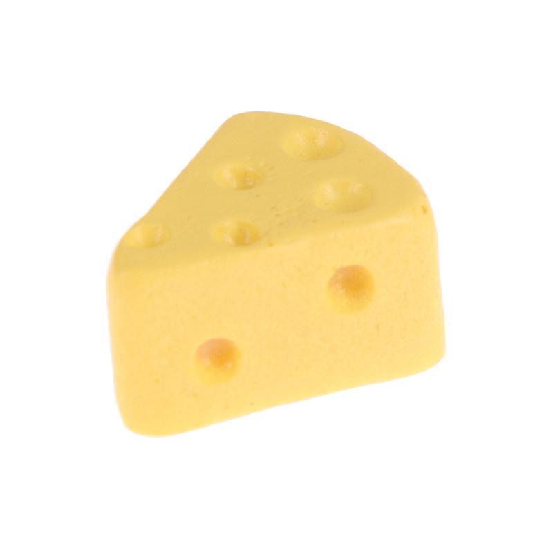 10 Stück/Los Miniatur Essen 1/6 Mini Käsekuchen Puppenhaus