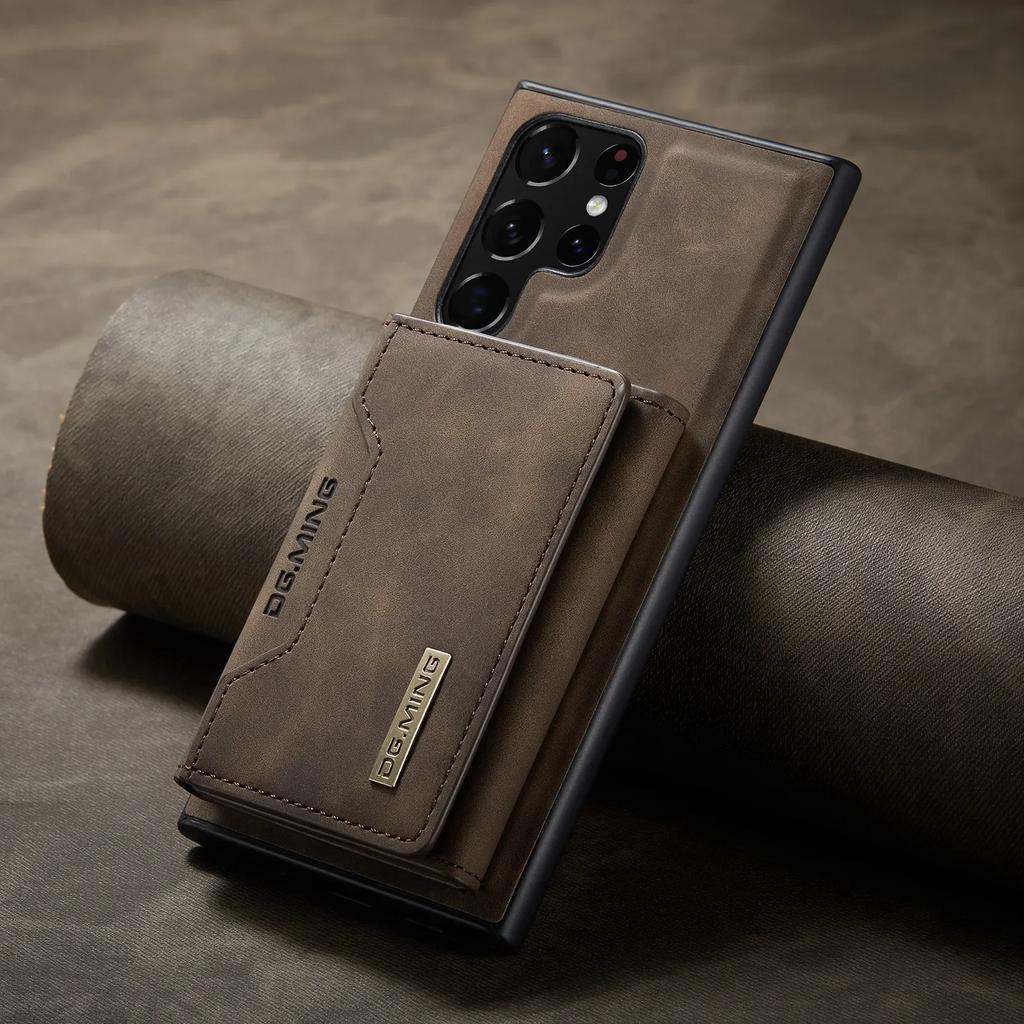 2 in 1 Detachable Back Cover for Samsung Galaxy S23 FE S24 S22 Ultra Plus Wallet with Card Holder Magnetic Leather Phone Cases