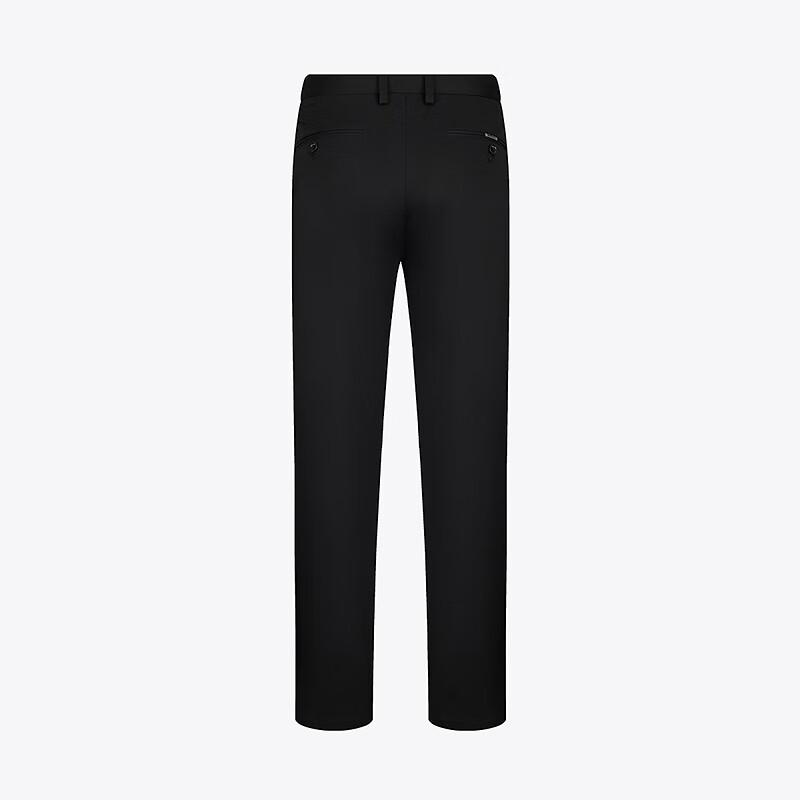 Qipai Men's Bamboo Fiber Straight Leg Business Casual Trousers
