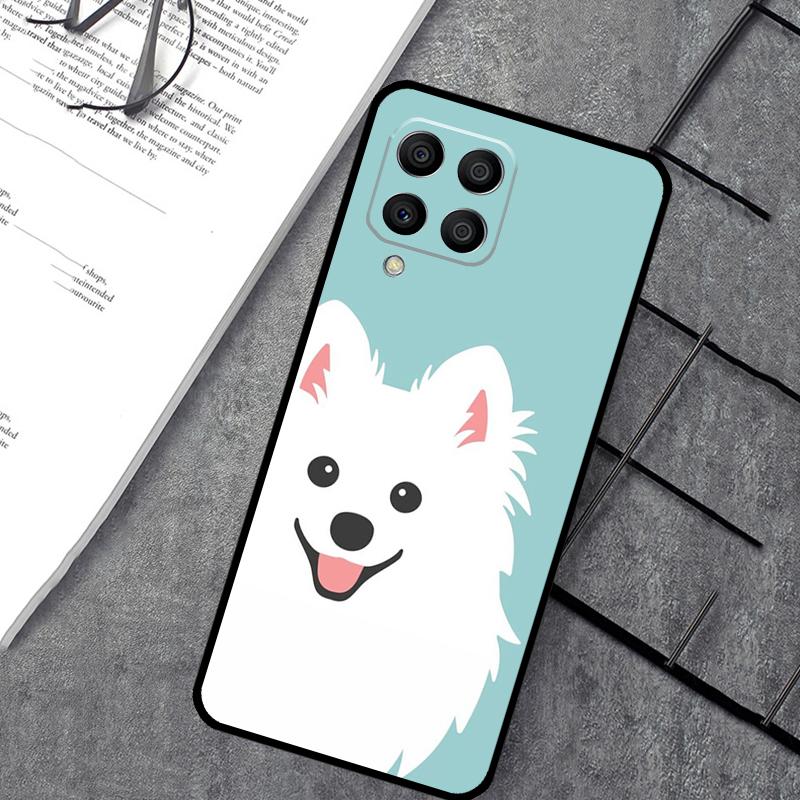 Japanese Spitz Dog Case For Samsung Galaxy M55 M31 M13 M11 M12 M14 M15 M06 M16 M36 M56 M53 M32 M52 M35 M34 M54