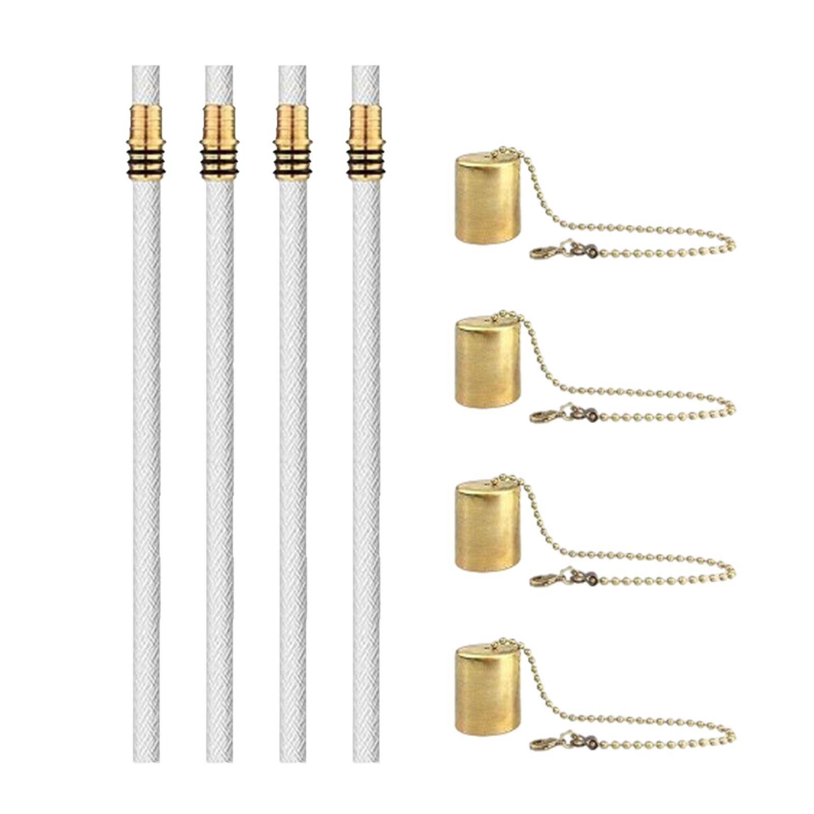 

Набор ламп из винных бутылок с фитилями для масляных ламп и колпачками для ламп для уличных масляных ламп, садовых факелов-тики и украшения дома B