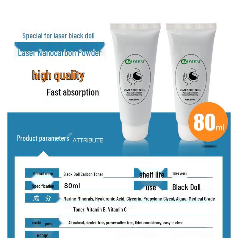 Black Doll Carbon Powder Laser Machine for Eyebrow Cleaning, Skin Rejuvenation, Whitening, Oil Control, and Acne Removal