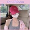 Casquette de baseball tendance 2024 réglable en coton pour femmes avec ouverture pour queue de cheval et protection solaire