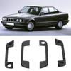 Car Exterior Door Handle 51218122442 Black Door Handle Frame Trim Cover Set for E36 E34 E32