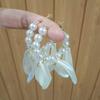 French Vintage Shell Pearl Petal Fringed Earrings Female Accessible Luxury Fancy Long High Profile Ear Studs Earrings