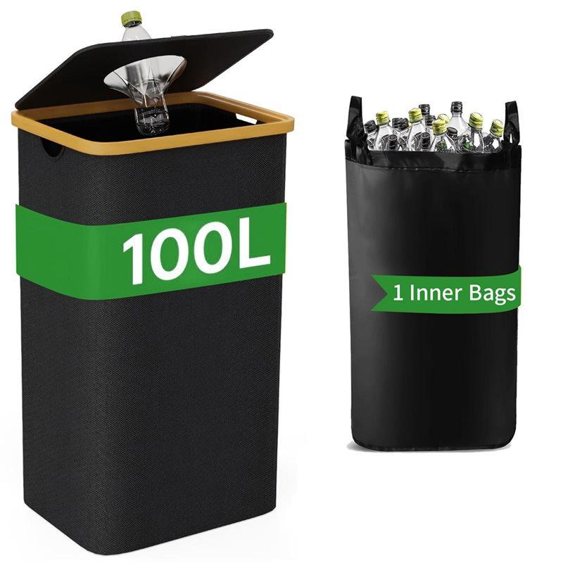 Fresh Recycling Box, Deposit Bottle Collector, Bottle Storage Box, Oxford Cloth, Laundry Basket, Indoor Garbage Bin