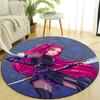 1pc KPop Demon Hunters MIRA2 Design Printed Area Round Carpet for Bedroom Living Room Home Decor Rugs Mat Non Slip Mat Rug for Bedside