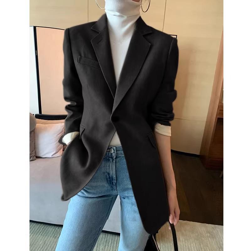 New Women's Slimming Woolen Suit Jacket - Autumn/Winter Fashion Collection