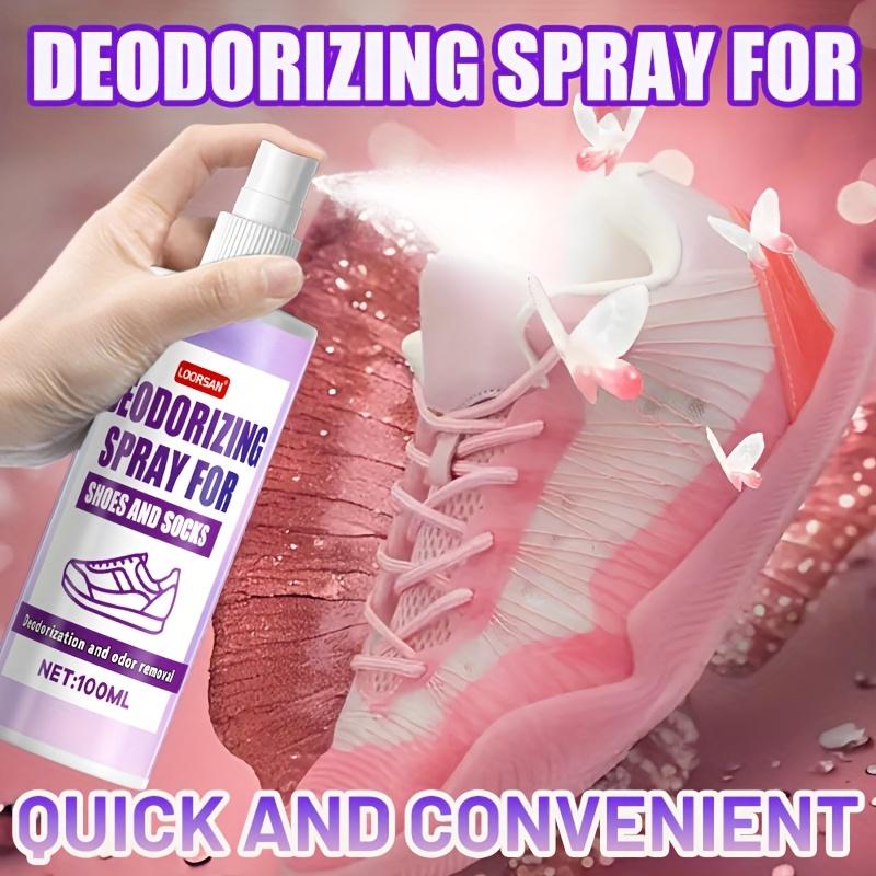 Shoe Deodorant Spray, Fresh Scent Quickly Eliminates Odors, Fast Absorption, Long-Lasting Fragrance, Keeps Fresh All Day