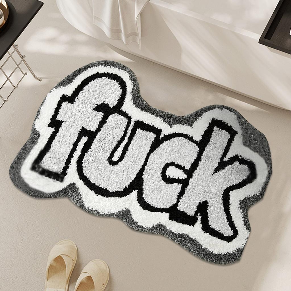 Alien Imitation Cashmere Carpet, Plush And Wear-resistant Living Room Floor Mat, Bathroom Absorbent Foot Mat, Easy To Maintain Door Mat