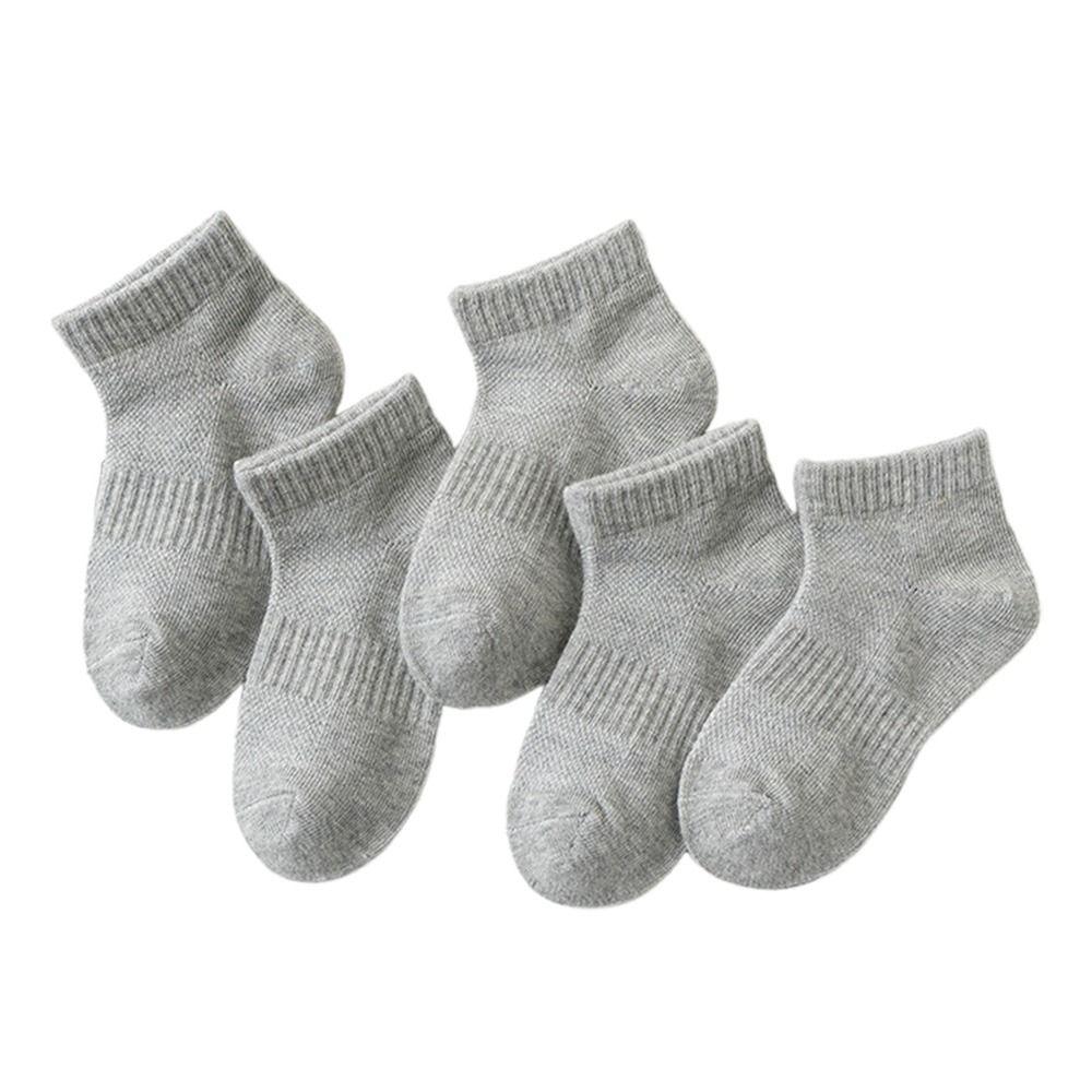 5 Pairs Breathable Low Cut Socks Mesh Toddler Baby Socks Children's Ankle Socks for Boys & Girls