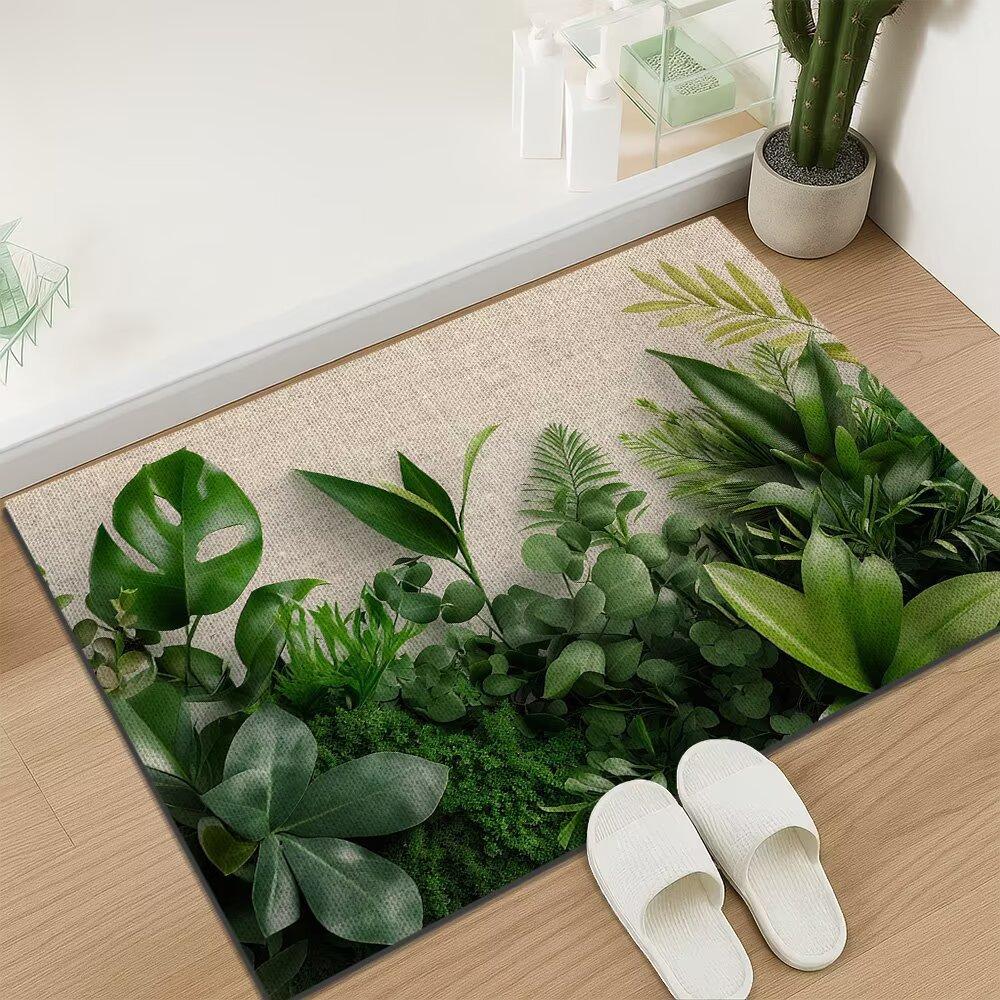 Entrance Linen Floor Mat Dirt Resistant and Non Slip Floor Mat Household Bathroom Floor Mat