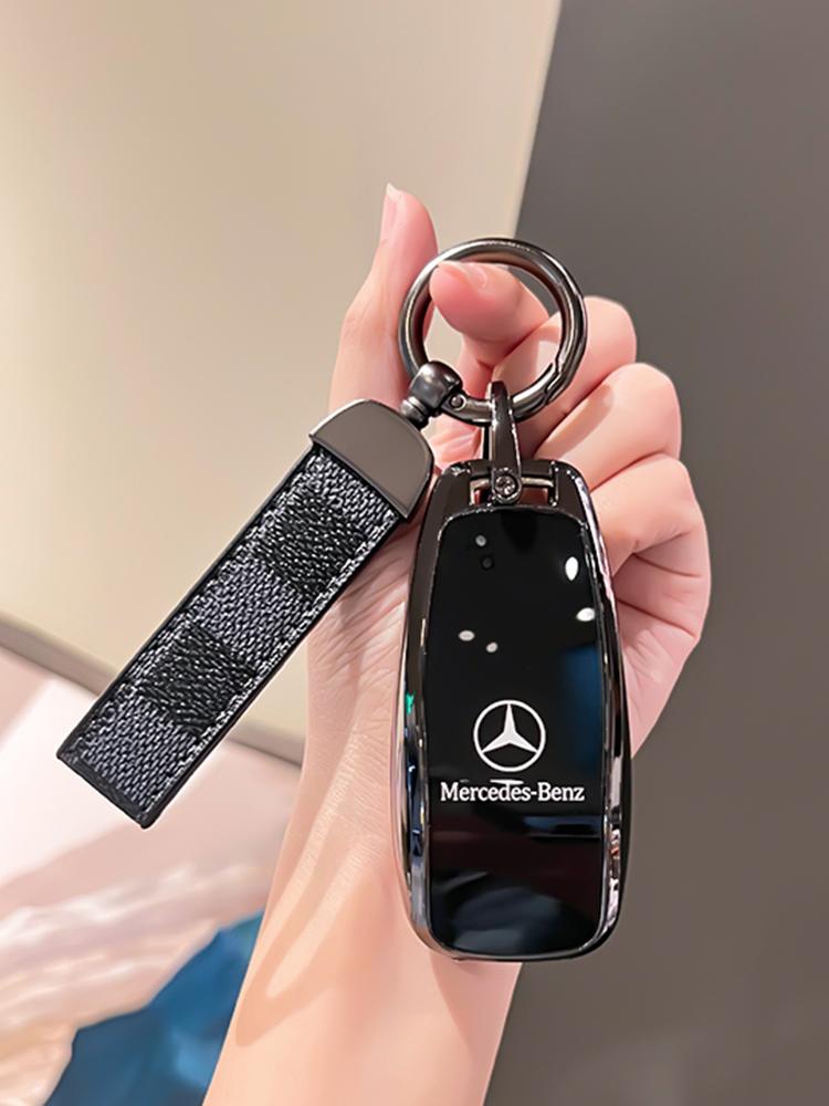 Car Key Case Cover for Mercedes-Benz A B C E G S Class CLA CLS GLA GLB GLC GLE GLS EQA EQB EQC 3 Buttons Auto Accessories