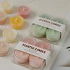 4pcs/set Natural Beeswax Soybean Wax Scented Candles Aromatherapy Tea Lights Wedding Home Bar Hotel Decor Fragrance Candle