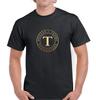 Maglietta con Logo Trump Foundation 2020 Campagna Repubblicana T-Shirt Oro Nero