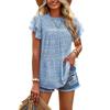 Women's Spring and Summer Polka-dot Short-sleeved Casual and Comfortable Bottoming Shirt