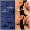 Creative Bat Earrings DIY Jewelry Simulated Animal Pendant Gothic Decor Halloween Earrings  Party