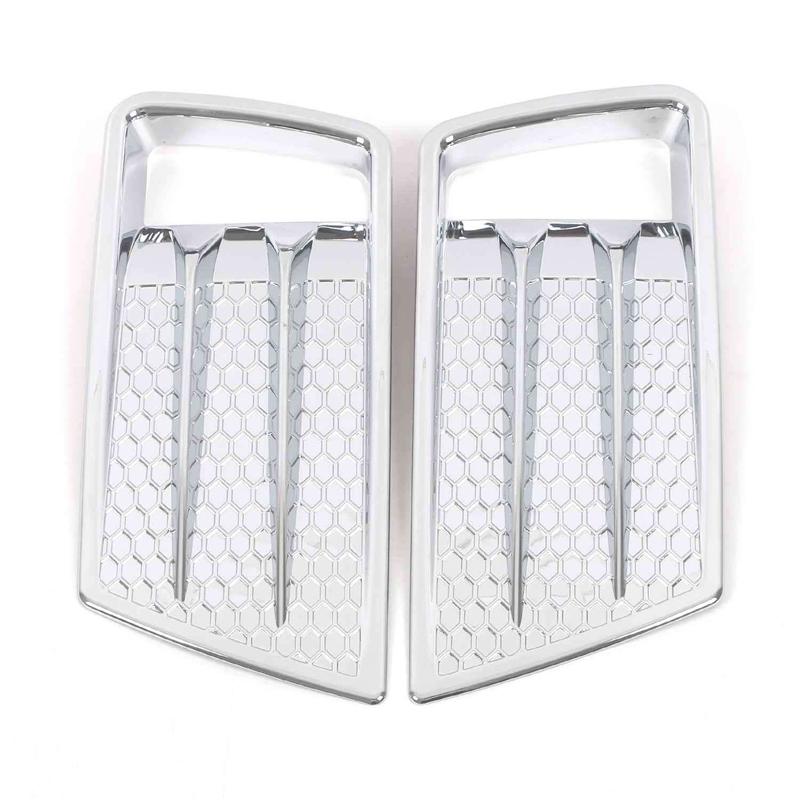 

For GWM Cannon Alpha HEV Front Fog Light Frame Poer Sahar HEV Rear Bumper Reflective Light Shade Styling Accessories 2024 2025 02 ABS Chrome