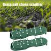Garden Aerator Sandals for Aerating Lawn Soil Shoes Gardening Walking Aerator Nail Shoes Lawn Aerator Shoes with AdjustableStrap