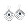 London Blue Topaz Gemstone 925 Sterling Silver Jewelry Drop/Dangle Earrings2.44" EE-71-8