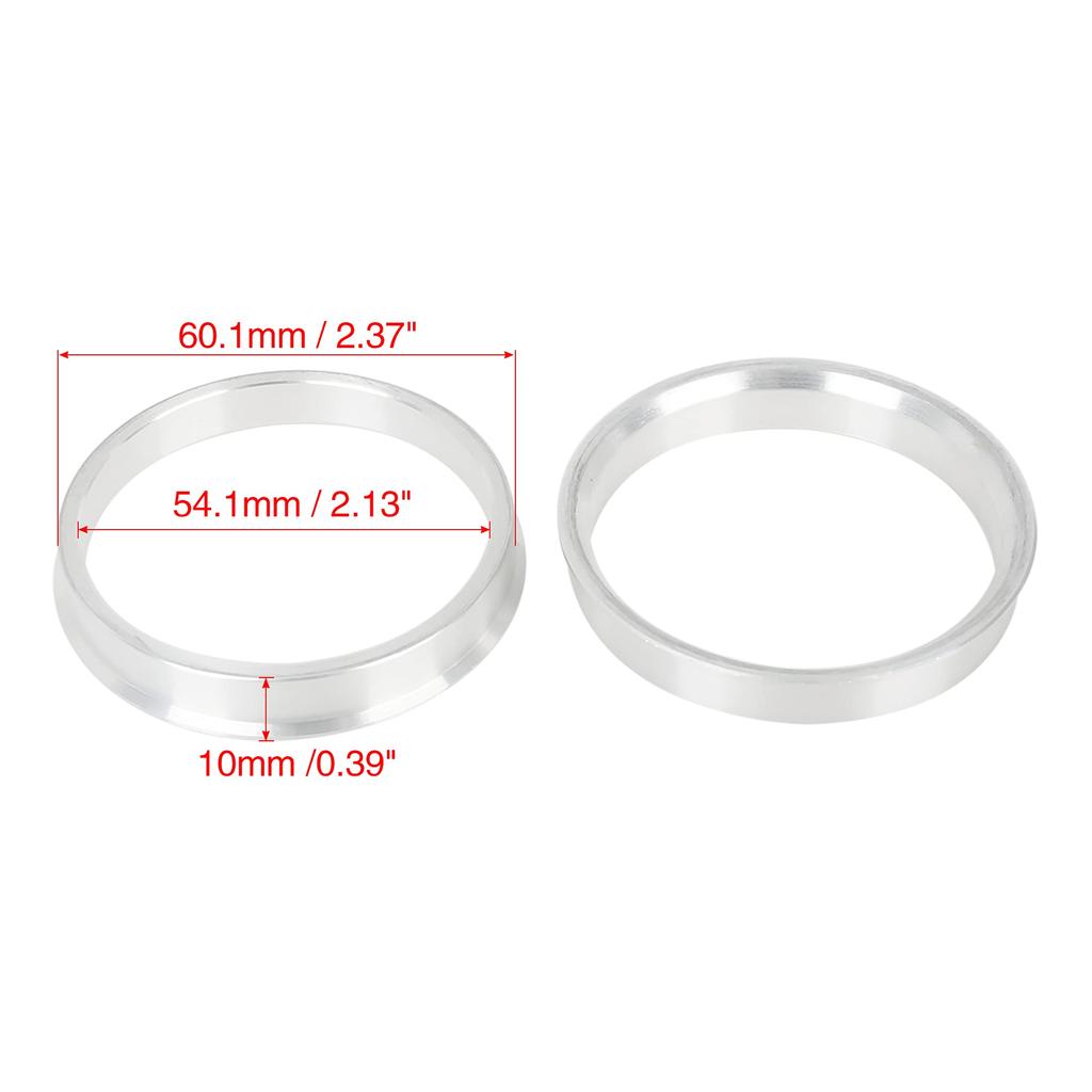 uxcell Hub Ring, 2.1 Inch (54.1 Mm) / 2.4 Inches (60.1 Mm), Wheel Hub