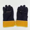 Yellow Leather Welding Gloves - Oil, Puncture, and Heat-Resistant Labor Protection