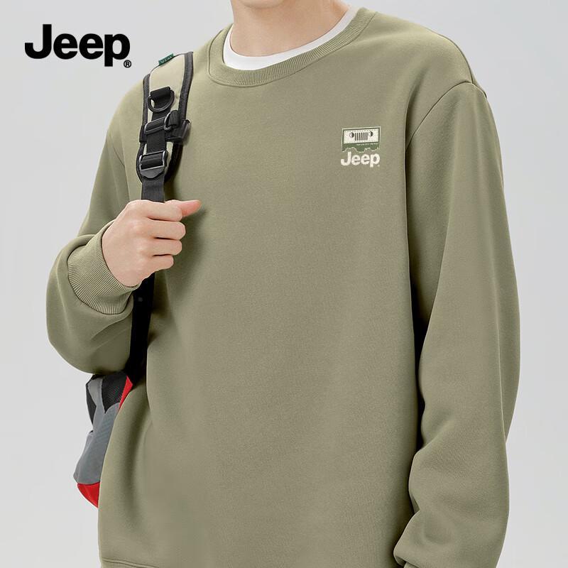 Jeep Men's Crewneck Pullover Sweatshirt