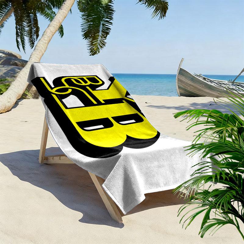 BSC Young Boys Print Beach Towel, Large Soft Quick Dry Towel for Beach Camping Swimming