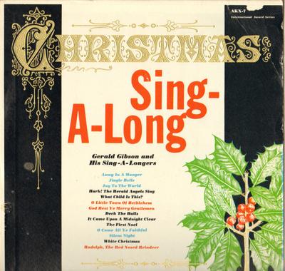 LP-skiva GERALD GIBSON & HIS SING-A-LONGERS - Christmas Sing-A-Long AKX7 International A UK Folk Begagnad