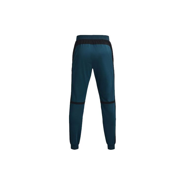 Under Armour Rush Series Color-Block Pocket Training Casual Knit Pants Men Bottoms Blue 1366172-413