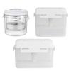 Press Type Sealed Pickle Jar with Steel Spring Vegetable Dehydrator Reusable Pickle Container for Olive Cucumber Keeper