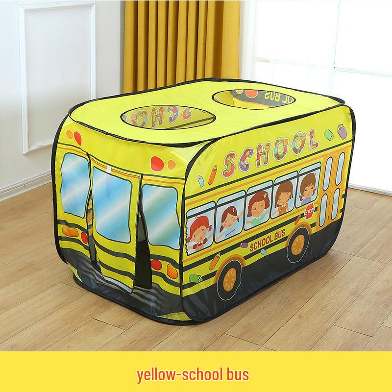 Children's Indoor Play Tent - Fire Truck & Police Car Design