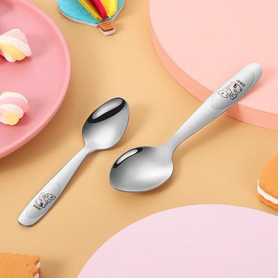 Children's Cartoon Stainless Steel Dining Spoon Set