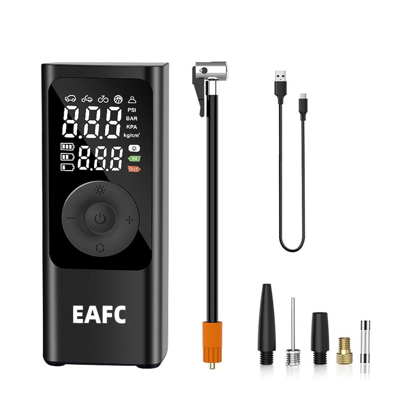 

Беспроводной автомобильный воздушный компрессор Портативный электрический автомобильный воздушный насос Ручной двойной экран с цифровым дисплеем Автомобильный насос для шин