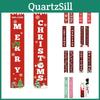 Reusable Christmas Door Hanging Sign Banner Flag Xmas Party Decor