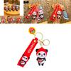 Cute Fruit Panda Keychain Trendy Car Charm Or Backpack Decoration