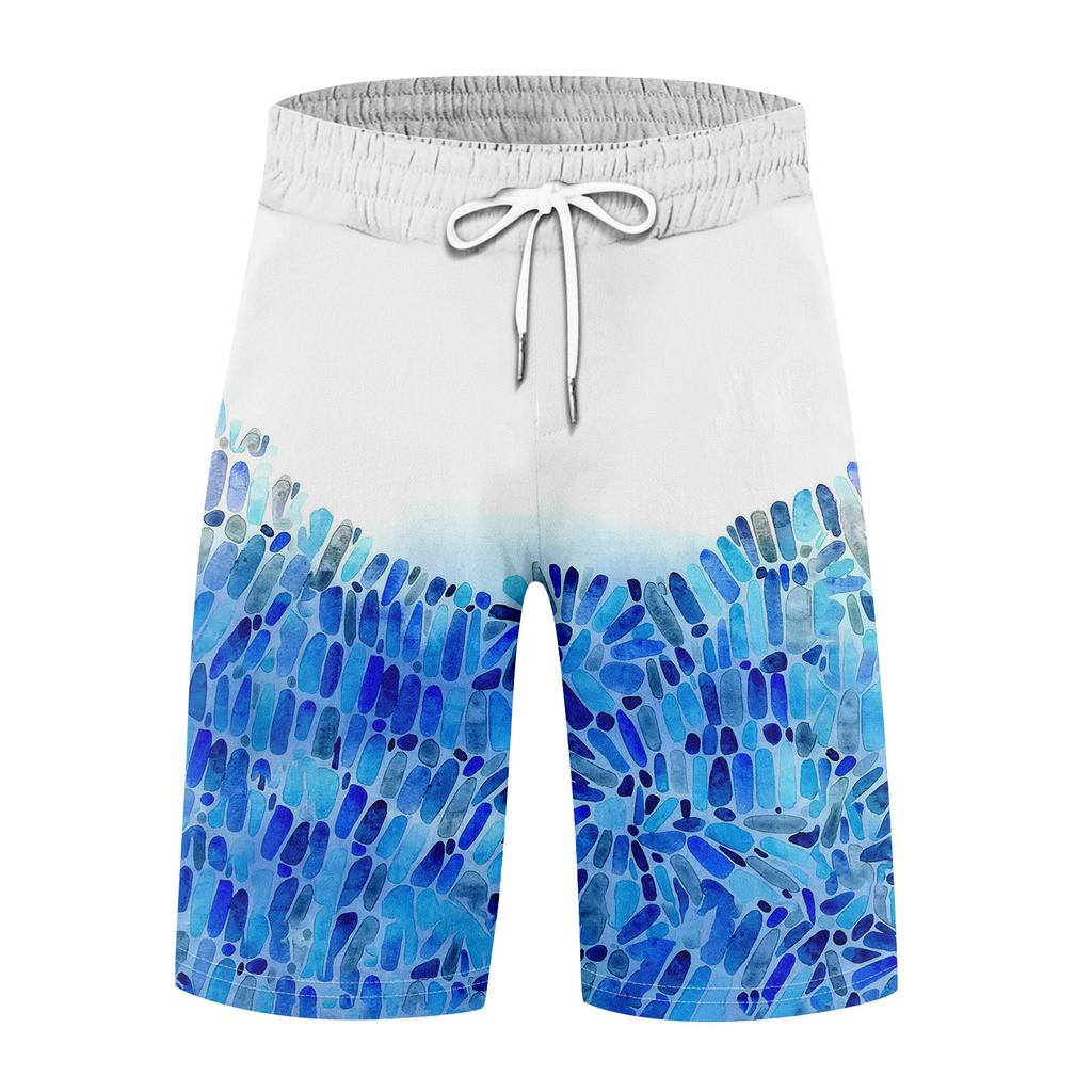 Męskie sportowe bawełniane lniane luźne spodenki swobodne kieszonkowe spodenki do biegania spodnie