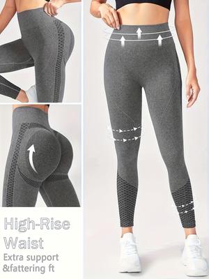 European & American High-Waist Peach Butt-Lifting Seamless Yoga Leggings for Women - Moisture-Wicking and Elastic Sports Fitness Tight Pants