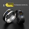 Temperature-Sensitive Color-Changing Titanium Steel Ring – Trendy, Waterproof, Non-Fading Unisex Design for Couples.