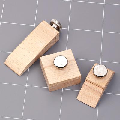 Leather Craft Edge Tool Beech Block Handmade Leather Durable Tanned Tool Wooden Edge Grinding Sandpaper Treatment