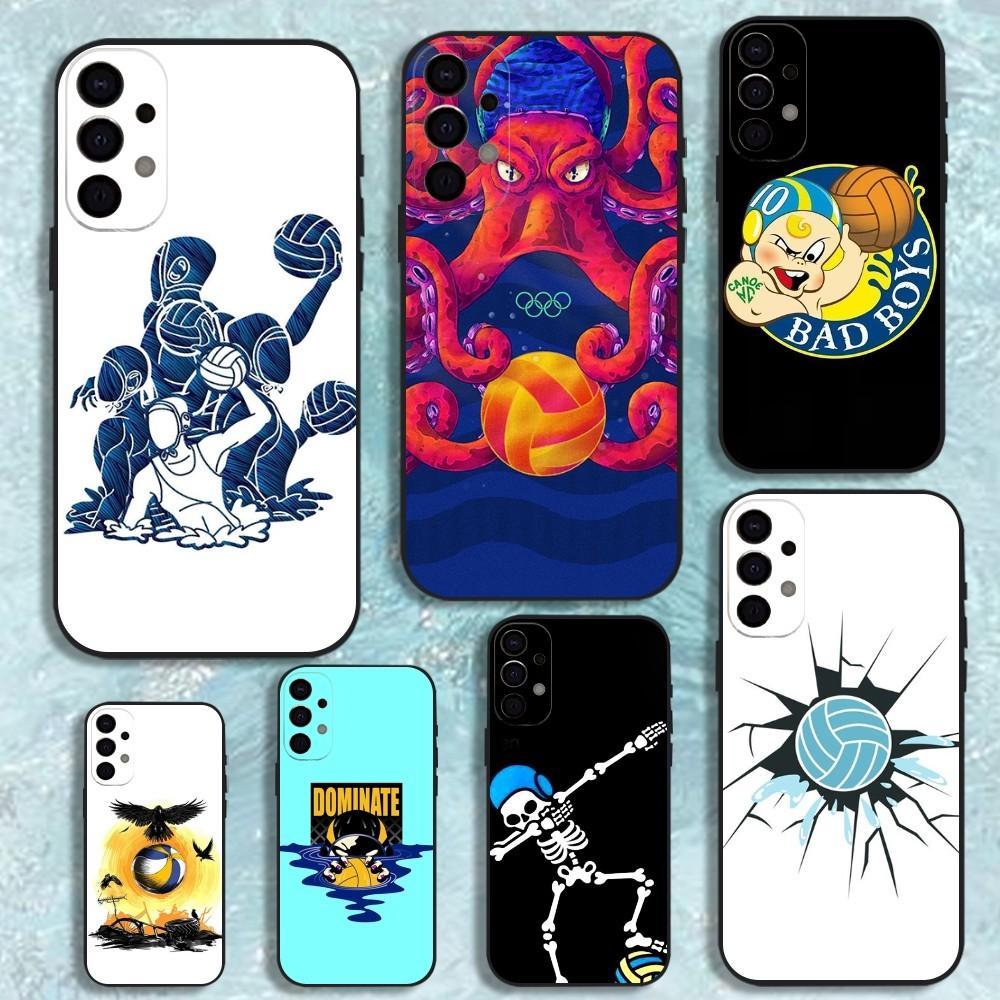 Water Polo Sports Phone Case For Samsung S25,S24,S21,S22,S23,S30,Ultra,S20,Plus,Fe,Lite,Note,10,9,5G Black Cover
