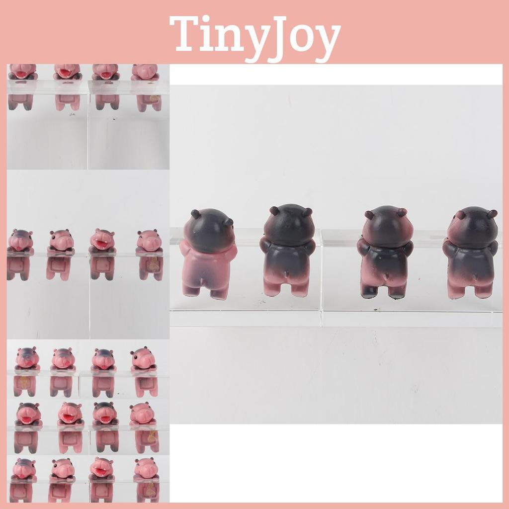 Unique Hippo Toy Model Figures For Car Display Fun Blind Box Gachapon Set