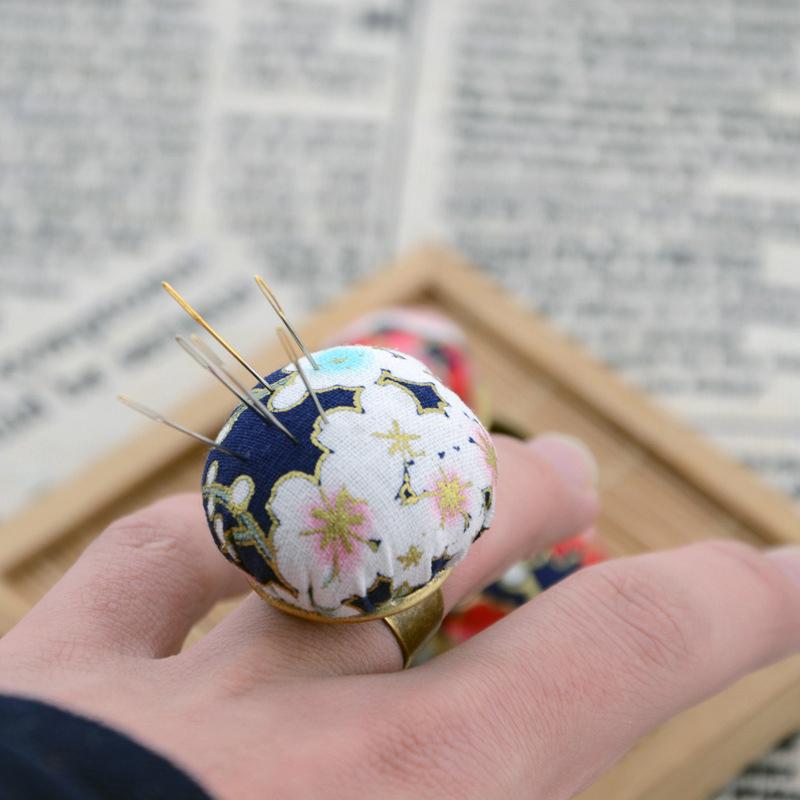 Zufällige Farbe Verstellbare Ring Nadelkissen Für DIY Nähwerkzeuge Zubehör