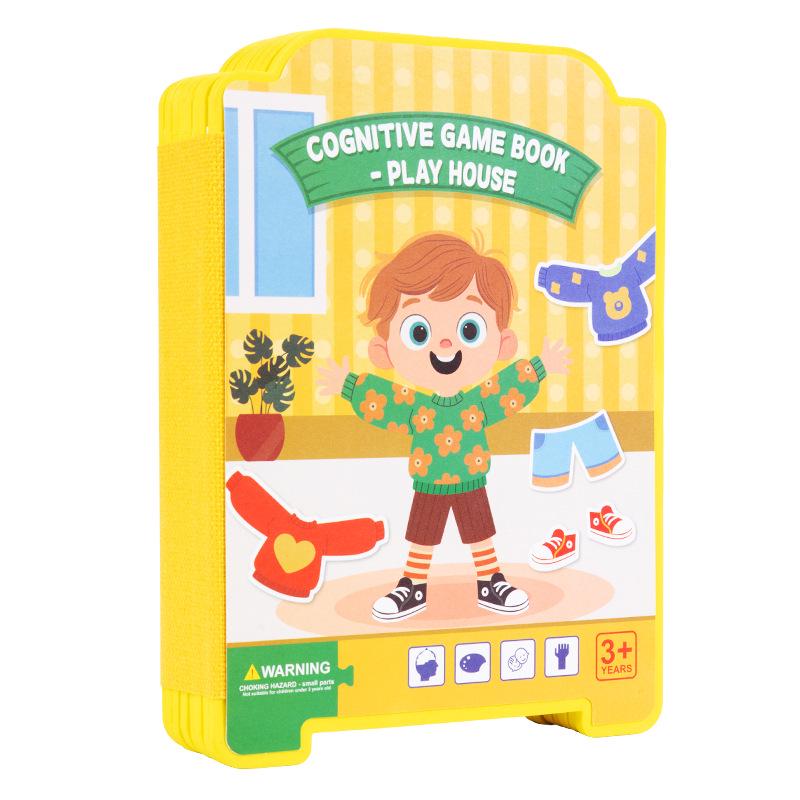 Cross-Border Kids Educational Logical Thinking Paper Dress-Up Game