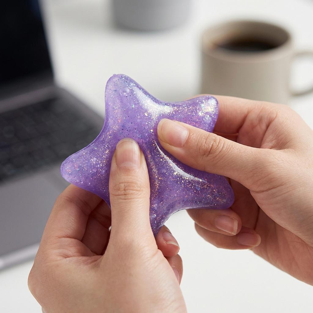 Maltose Cute Change Color Starfish Squeeze Toy Fun Anti Stress Vent Ball Slow Rebound Relieves Stress Toys Adult Gift