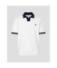Binpolmen Tipping Open Collar Neck Knit White